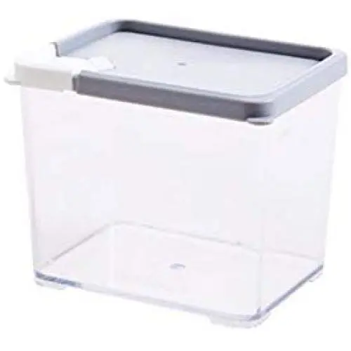 Kitchen Food Storage Jar Airtight Food Storage Kitchen Glass Jar Moisture-Proof Home Multi-Purpose Jam Bottle Cruet Plastic Biscuit Storage Box Storage Tank (Color : Gray 530ml)