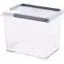 Kitchen Food Storage Jar Airtight Food Storage Kitchen Glass Jar Moisture-Proof Home Multi-Purpose Jam Bottle Cruet Plastic Biscuit Storage Box Storage Tank (Color : Gray 530ml)