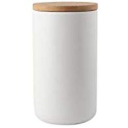 Sealed Ceramic Storage Jar For Spices Tank Container For Eating With Lid Bottle Coffee Tea Caddy Kitchen,L White
