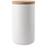 Sealed Ceramic Storage Jar For Spices Tank Container For Eating With Lid Bottle Coffee Tea Caddy Kitchen,L White