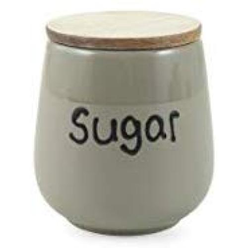 Villa dEste Home Tivoli Sugar Jar, Stoneware, Grey, One Size
