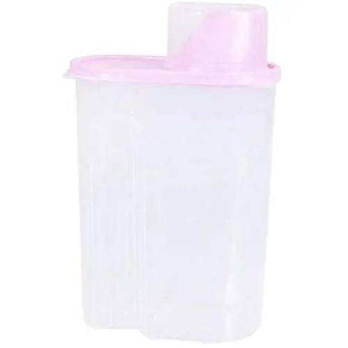 Plastik getrenntes Küchen- Lebensmittel- Getreide- Reis- Bohnen- Lagerbehälter- Box Lager HP pink