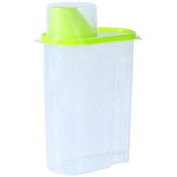 Kitchen Food Storage Jar Airtight Food Storage Kitchen Glass Jar Moisture-Proof Home Multi-Purpose Jam Bottle Cruet Storage Tank Plastic, Green 2.5L