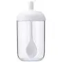 Bocal Transparent Cabilock pour Épices avec Cuillère, Récipient de Rangement pour Sucre, avec Couvercle en Verre et Cuillère (Blanc) Bocal Transparent Cabilock pour Épices avec Cuillère, Récipient de Rangement pour Sucre, avec Couvercle en Verre et Cuillère (Blanc)