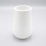 FLOW White Ceramic Canisters with Black Silicone Lids (Large)