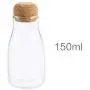 Bierfass aus Korkglas, durchsichtig, zur Aufbewahrung von Trockenfrüchten, Getreide, Tee und kleinen Gläsern - 150 ml Fassungsvermögen.