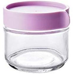 1Pcs Kitchen Glass Sealed Jars With Lid Cereals Snacks Storage Tank Milk Powder Candy Cookie Container Storage Bottle Mx6201126,250Ml-Purple