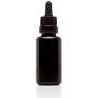 Infinity Jars 30 Ml (1 fl oz) Black Ultraviolet Glass Bottle w/Glass Eye Dropper 3-Pack