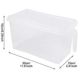 Transparent Refrigerator Food Boxes Storage Organizer Bottles Jars Plastic Lid Cover Box Kitchen Home Organization Accessories,Transparent