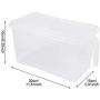Transparent Refrigerator Food Boxes Storage Organizer Bottles Jars Plastic Lid Cover Box Kitchen Home Organization Accessories,Transparent