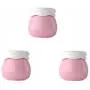 3 Pièces Mini Récipients de Crème Portables avec Bouchon Blanc, Pots de Récipient Plastique Réutilisables pour Cosmétiques et Crèmes Visage/Main (10g/0.35oz)