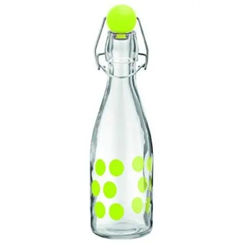 Zak Designs Dot Glass Bottle Green, Green, 250 ml Zak Designs Dot Glass Bottle Green, Green, 250 ml