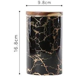 Mini Spice Jars Kitchen ceramic snack storage box storage tank marble seal can