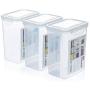 Storage Tank PP Plastic Transparent Sealed cans Food Storage Storage Tank (Size : 1.8L)