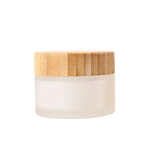 Pot en verre opalescent 50ml/1,7 oz avec couvercle en bambou naturel, bocal cosmétique vide pour échantillons de crème, yeux, huiles essentielles. Pot en verre opalescent 50ml/1,7 oz avec couvercle en bambou naturel, bocal cosmétique vide pour échantillons de crème, yeux, huiles essentielles.