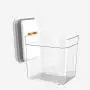 Conteniteurs Square Transparents en Plastique pour Stockage Alimentaire, Récipients d'Huile Essentielle, Conservateurs en Plastique Transparent pour Farine, Céréales, Café, Riz, Aliments Secs, 1700ml