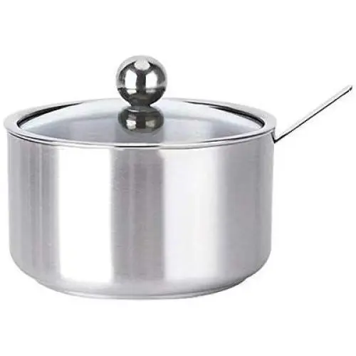 Seasoning Jar, Maserfaliw Seasoning Jar Bowl Kitchen Condiments Pot Spice Container with Lid and Spoon - Silver Medium, Recyclable, Suitable For Holiday Gifts In The Outing and Indoors. Seasoning Jar, Maserfaliw Seasoning Jar Bowl Kitchen Condiments Pot Spice Container with Lid and Spoon - Silver Medium, Recyclable, Suitable For Holiday Gifts In The Outing and Indoors.