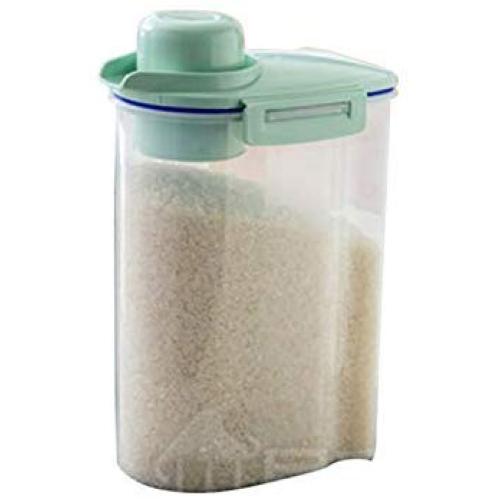Kitchen Storage Boxes Plastic Rice Vegetable Food Large Food-Grade Container Jar Kitchen Organizer Bins Tools,Green