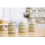 Kitchen Craft Classic Collection Striped Ceramic Sugar Pot, 450 ml (16 fl oz) - Cream