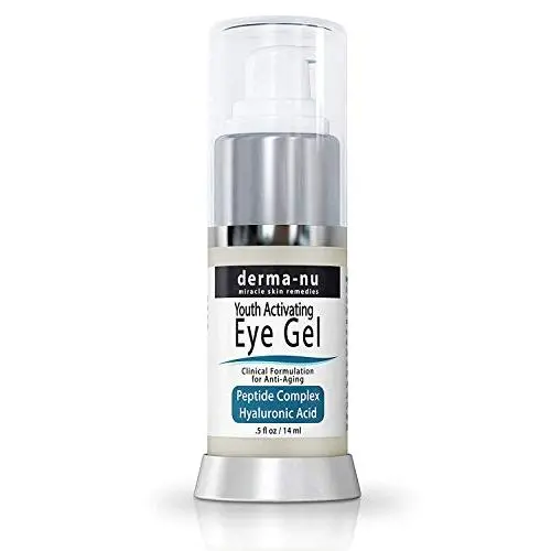 Gel Yeux Anti-Âge - Traitement pour les Cernes, les Œdèmes, les Rides et les Lignes de la Peau - Formule Hyaluronique Infusée à l'Aloe Vera et au Jojoba pour une Peau Douce et Jeune. 50 ml
