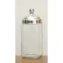 Italo Ottinetti Platz Glasbehälter, polierter Aluminiumdeckel 1,5 Liter, Aluminium, Metallic, Eine Größe