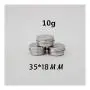 20 Stück 5g 10g 15g 20g 30g 40g 50g 60g Aluminium Tin Gläser Metall Kosmetik Gesichtspflege Augencreme Lippenbalsam Verpackung (Größe: 10g)