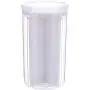 Boîte de rangement avec couvercle rotatif double couvercle, pot transparent divisé par bayonnet, rangement blanc. Boîte de rangement avec couvercle rotatif double couvercle, pot transparent divisé par bayonnet, rangement blanc.