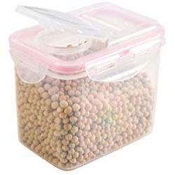 HUPLUE Kitchen Square Food Storage Containers Canister Pantry Organizer Jar Cereal Container Air Tight Canisters with Lids