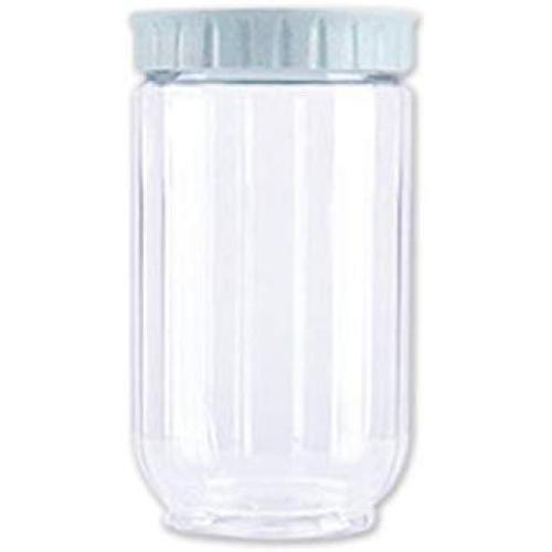 Transparent Plastic Sealed Jar Kitchen Grain Storage Jar Storage Bottle,Blue M Size
