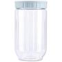 Transparent Plastic Sealed Jar Kitchen Grain Storage Jar Storage Bottle,Blue M Size