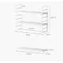 HFREOI 2-Tier Countertop Rack, Tabletop Storage Organizer Shelf Holder for Jars Bottle Bathroom Cans Foods Spice Height-Adjustable, White HFREOI 2-Tier Countertop Rack, Tabletop Storage Organizer Shelf Holder for Jars Bottle Bathroom Cans Foods Spice Height-Adjustable, White