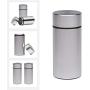 2X 1/4th Stash Jars Aluminum Airtight Smell Proof Container (Silver) New Version