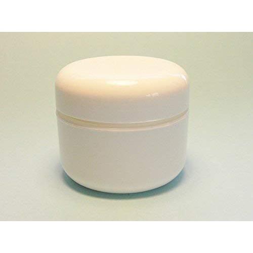 2 Oz White Double Wall Plastic Jar with Dome Lid (12 Per Bag)