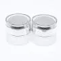 AKOAK 2 Pcs Refillable Frosted Glass Cosmetic Cream Jar Bottle Container,High-end Separate Bottles for Cosmetics with Silver Shiny Lid,Capacity 30g/1oz AKOAK 2 Pcs Refillable Frosted Glass Cosmetic Cream Jar Bottle Container,High-end Separate Bottles for Cosmetics with Silver Shiny Lid,Capacity 30g/1oz