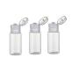 LASSUM 10Pcs 15ml Empty Plastic Sample Bottle with Flip Cap Travel Vial Jar Pot Container