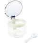 LQQGXLCondiment bottle, jar condiment storage box Spice jars glass cruet spice set kitchen utensils with lid food storage container sugar bowl sugar bowl