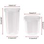 Kitchen Food Storage Jar Airtight Food Storage Kitchen Food Cereal Grain Bean Rice Plastic Storage Tanks Container Box (Size : S)