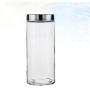 UPKOCH Glass Jar with Airtight Seal Metal Lid Clear Candy Jar Food Storage Canister for Serving Tea Coffee Spice Sugar Salt