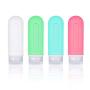 Travel Bottles Set,Yolaist 3oz Squeeze Silicon Bottle Set,Leak-proof Travel Size Tubes,TSA Approved Portable Toiletries Containers For Shampoo Conditioner Lotion Soap Liquids (4 Pack)