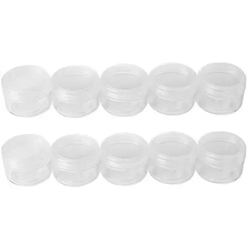 Bouteilles en Plastique pour Cosmétiques, 10 Pièces – Contenants pour Crème, Lotion, Maquillage, Rhinestones, Mini Flacons avec Caps (10g-10pièces) Bouteilles en Plastique pour Cosmétiques, 10 Pièces – Contenants pour Crème, Lotion, Maquillage, Rhinestones, Mini Flacons avec Caps (10g-10pièces)
