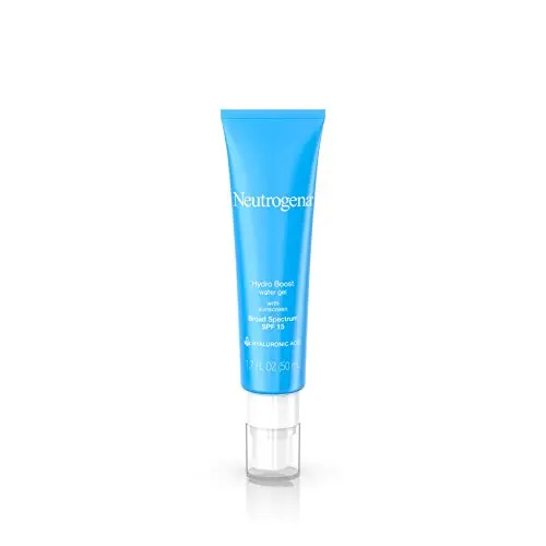 Neutrogena Hydro Boost Feuchtigkeitsgel mit Hyaluronsäure, Feuchtigkeitscreme mit SPF 15, tägliche ölfreie und nicht komedogene Gel-Creme, 48 ml