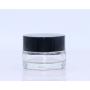 Pinklife 5g Glass Jar Cosmetic Containers 19 pcs Refillable Round Makeup Pots Lip Blam Cream Sample Jars Bottles With Black Lids