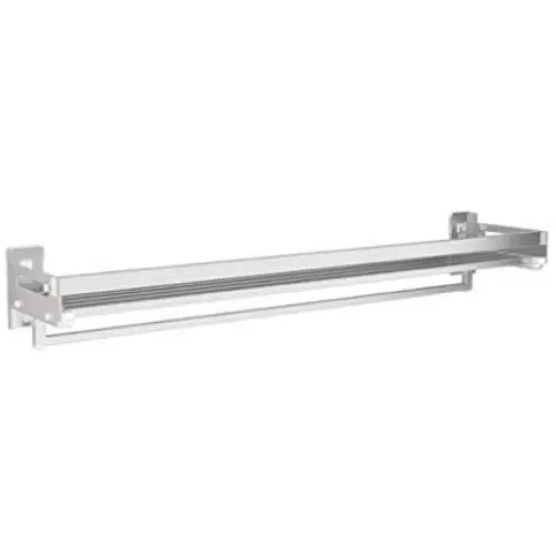 Wandregal Spice Rack Mehrzweck-Regal mit Sicherheitsgeländerhalter für Balkone und Handtücher, Kräutergutbehälter-Organizer für Küche, Badezimmer, Schrank (Größe: 50cm)