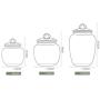 XSWZAQ Glass sealed cans, glass lid, tea cans, transparent glass storage jars, candy cans (Size : 2200ml)