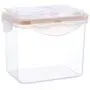 HENWERD Plastic Food Storage Containers Cereal Pasta Flour Food Dispenser Container,Kitchen Supplies Sealing Box (Silver,S) HENWERD Plastic Food Storage Containers Cereal Pasta Flour Food Dispenser Container,Kitchen Supplies Sealing Box (Silver,S)