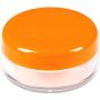 100Pieces 5G/5ML Round Clear Plastic Pot Jars Container Orange Lids BPA free