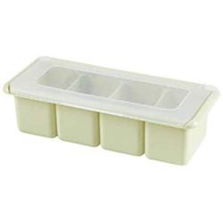 Mini Spice Jars Kitchen plastic flip four seasoning box seasoning box cruet