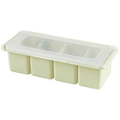 Mini Spice Jars Kitchen plastic flip four seasoning box seasoning box cruet