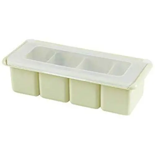 Mini Spice Jars Kitchen plastic flip four seasoning box seasoning box cruet Mini Spice Jars Kitchen plastic flip four seasoning box seasoning box cruet