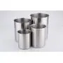 Sinardo 02553 4-Piece Canister Set Stainless Steel Sinardo 02553 4-Piece Canister Set Stainless Steel